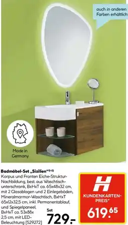 Hellweg Badmöbel-Set „Sizilien " Angebot