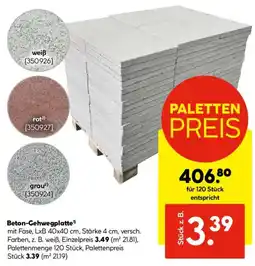 Hellweg Beton-Gehwegplatte" Angebot