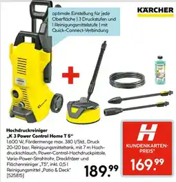 Hellweg KARCHER Hochdruckreiniger ,,K 3 Power Control Home T 5" Angebot