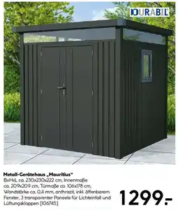 Hellweg DURABIL Metall-Gerätehaus,,Mauritius" Angebot