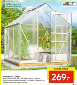 Hellweg WINGART Gewächshaus,,Linda" Angebot
