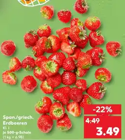 Kaufland Span./griech. Erdbeeren Angebot