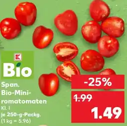 Kaufland Span. Bio-Mini romatomaten Angebot