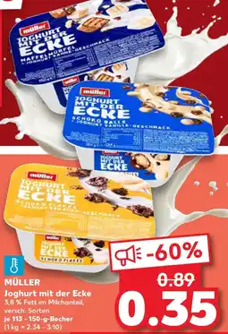 Kaufland MÜLLER Joghurt mit der Ecke Angebot
