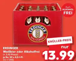 Kaufland ERDINGER Weißbier oder Alkoholfrei Angebot