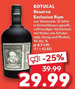 Kaufland BOTUCAL Reserva Exclusiva Rum Angebot