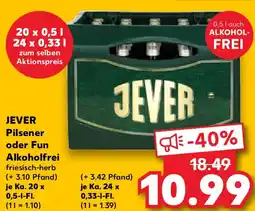 Kaufland JEVER Pilsener oder Fun Alkoholfrei Angebot