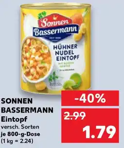 Kaufland SONNEN BASSERMANN Eintopf Angebot