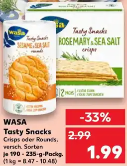 Kaufland WASA Tasty Snacks Angebot