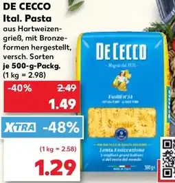 Kaufland DE CECCO Ital. Pasta Angebot