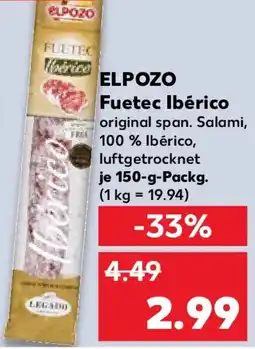 Kaufland ELPOZO Fuetec Ibérico Angebot