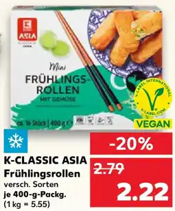 Kaufland K-CLASSIC ASIA Frühlingsrollen Angebot