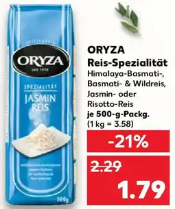 Kaufland ORYZA Reis-Spezialität Angebot