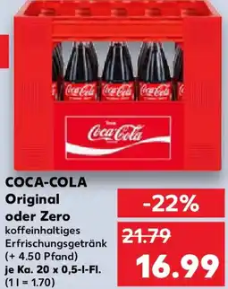 Kaufland COCA-COLA Original oder Zero Angebot