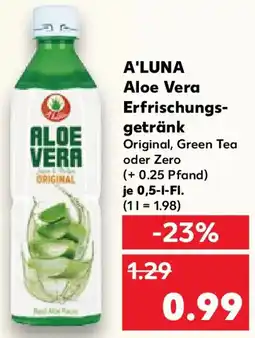 Kaufland A'LUNA Aloe Vera Erfrischungsgetränk Angebot