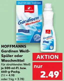 Kaufland HOFFMANNS Gardinen Weiß Spüler oder Waschmittel Angebot
