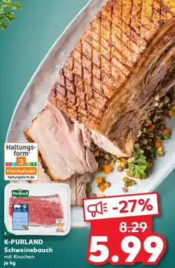 Kaufland K-PURLAND Schweinebauch Angebot