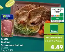 Kaufland K-BIO Bioland Schweineschnitzel Angebot