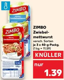 Kaufland ZIMBO Zwiebelmettwurst Angebot