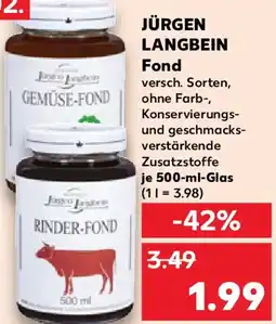 Kaufland JÜRGEN LANGBEIN Fond Angebot