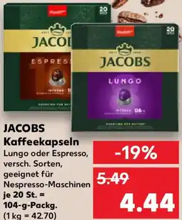 Kaufland JACOBS Kaffeekapseln Angebot