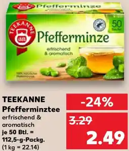 Kaufland TEEKANNE Pfefferminztee Angebot