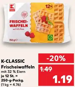 Kaufland K-CLASSIC Frischeiwaffeln Angebot