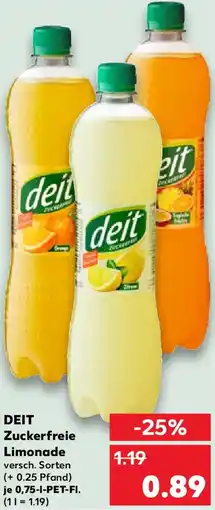 Kaufland DEIT Zuckerfreie Limonade Angebot