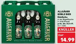 Kaufland ALLGÄUER BÜBLE BIER Edelbräu Angebot