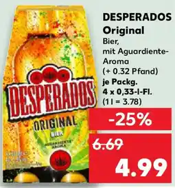 Kaufland DESPERADOS Original Angebot