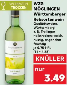 Kaufland WZG MÖGLINGEN Württemberger Rebsortenwein Angebot