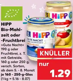Kaufland HIPP Bio-Mahlzeit oder Fruchtbrei Angebot