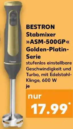 Kaufland BESTRON Stabmixer ASM-500GP Golden-Platin Serie Angebot