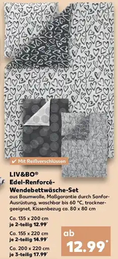 Kaufland LIV&BO Edel-Renforcé Wendebettwäsche-Set Angebot