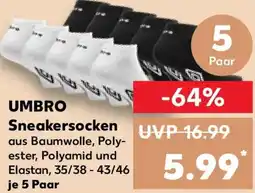 Kaufland UMBRO Sneakersocken Angebot
