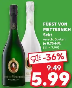 Kaufland FÜRST VON METTERNICH Sekt Angebot