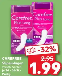 Kaufland CAREFREE Slipeinlagen Angebot