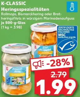 Kaufland K-CLASSIC Heringsspezialitäten Angebot