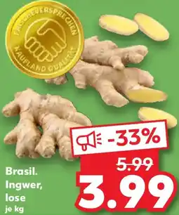 Kaufland Brasil. Ingwer, lose Angebot