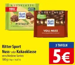 Famila Nord Ost Ritter Sport Nuss- oder Kakaoklasse Angebot