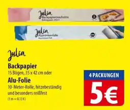 Famila Nord Ost Julia Backpapier o. Aluminiumfolie Angebot