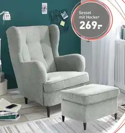 Möbel Martin Sessel mit Hocker Angebot