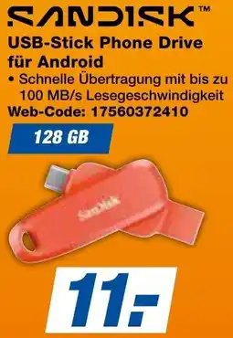expert Techno Land SANDISK USB-Stick Phone Drive für Android Angebot
