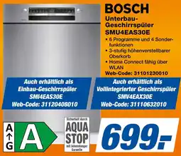 expert Techno Land BOSCH Unterbau Geschirrspüler SMU4EAS30E Angebot