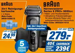 expert Techno Land BRAUN Herrenrasierer Series 9 PRO+ 9655cc Angebot