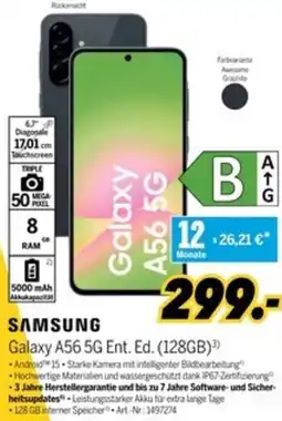 MEDIMAX SAMSUNG Galaxy A56 5G Ent. Ed. (128GB) Angebot