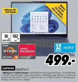 MEDIMAX Lenovo IdeaPad 3 Angebot