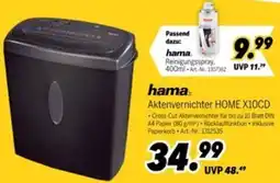 MEDIMAX hama Aktenvernichter HOME X10CD Angebot