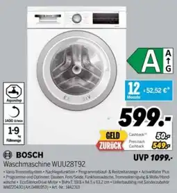 MEDIMAX BOSCH Waschmaschine WUU28T92 Angebot