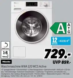 MEDIMAX Miele Waschmaschine WWA 120 WCS Active Angebot